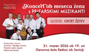 Koncert ob mesecu žena s Prifarskimi muzikanti in oktetom Žetev