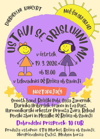 Dobrodelni koncert: "USTAVI SE, PRISLUHNI MI!"