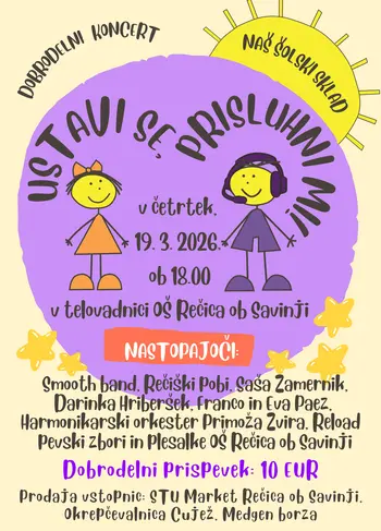 Dobrodelni koncert: "USTAVI SE, PRISLUHNI MI!"