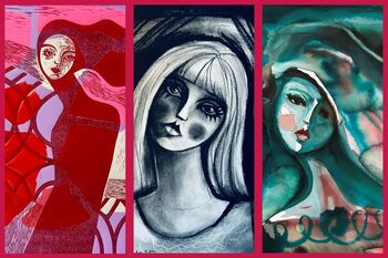 Slikarska razstava Petre Pižmoht: En face