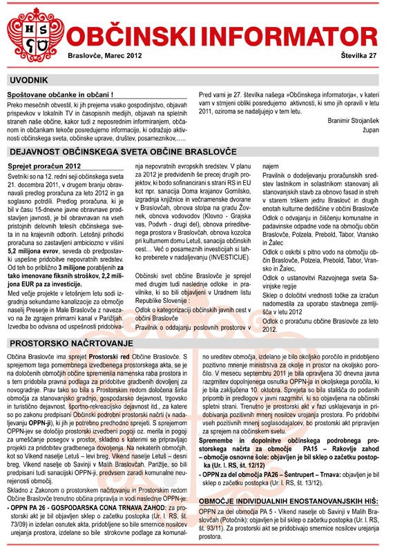 Občinski informator Braslovče