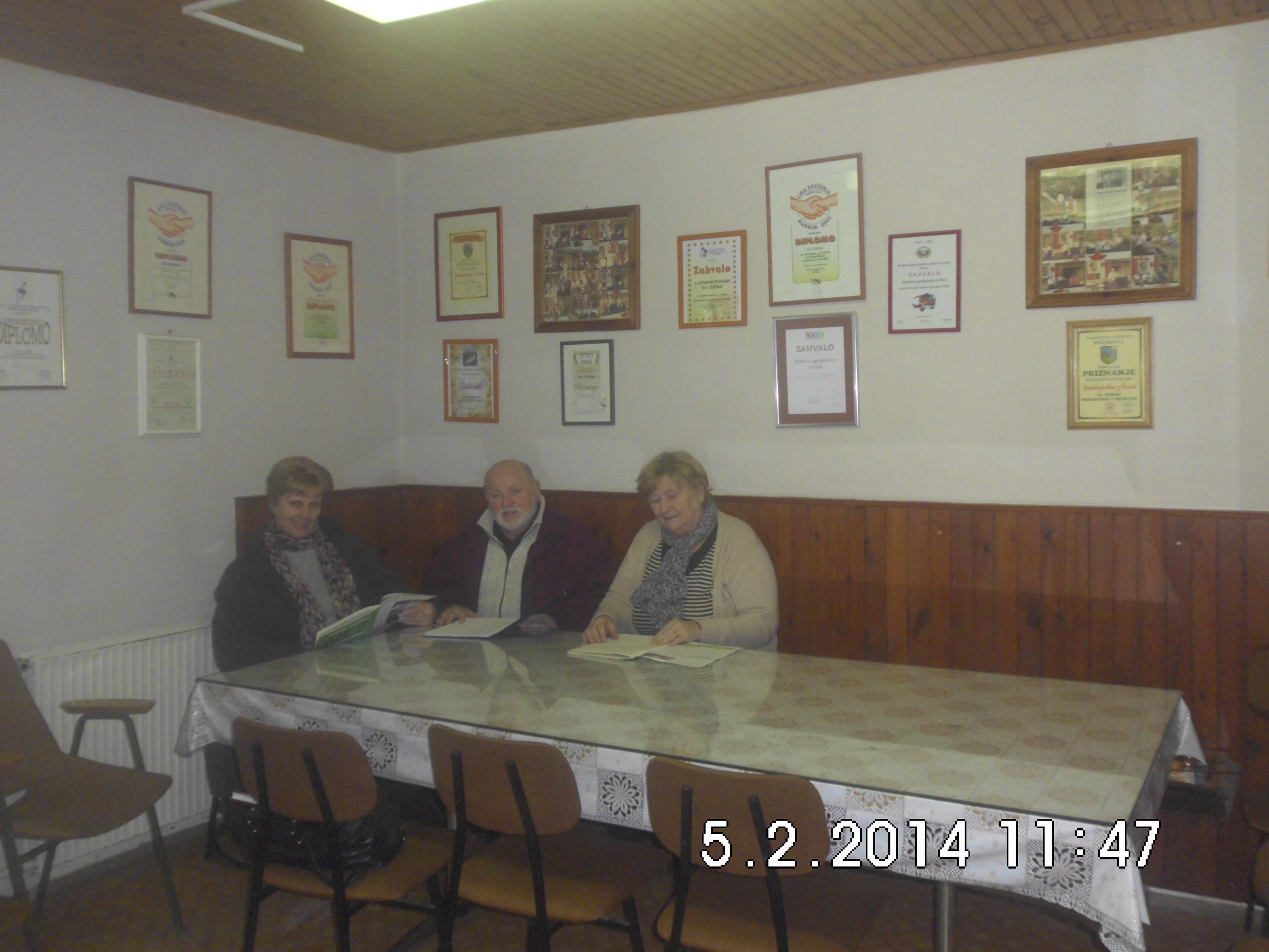 DRUŠTVO UPOKOJENCEV CERŠAK