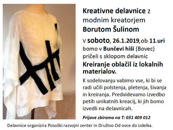 Kreativne delavnice z Borutom Šulinom