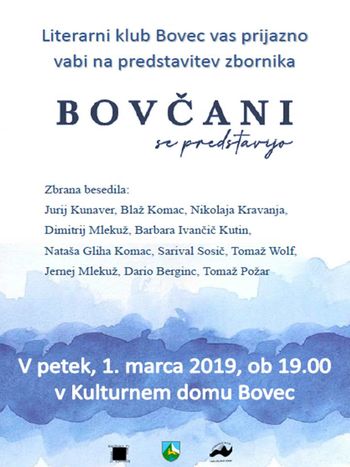 Predstavitev zbornika: Bovčani se predstavijo