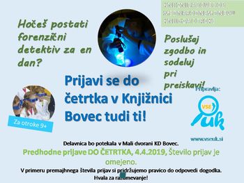 Hočeš postati forenzični detektiv