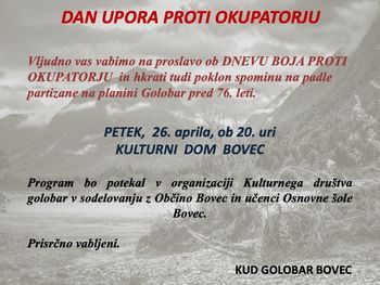 Proslava ob dnevu upora proti okupatorju