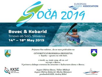 Evropsko prvenstvo v spustu na divjih vodah Bovec – Kobarid 2019